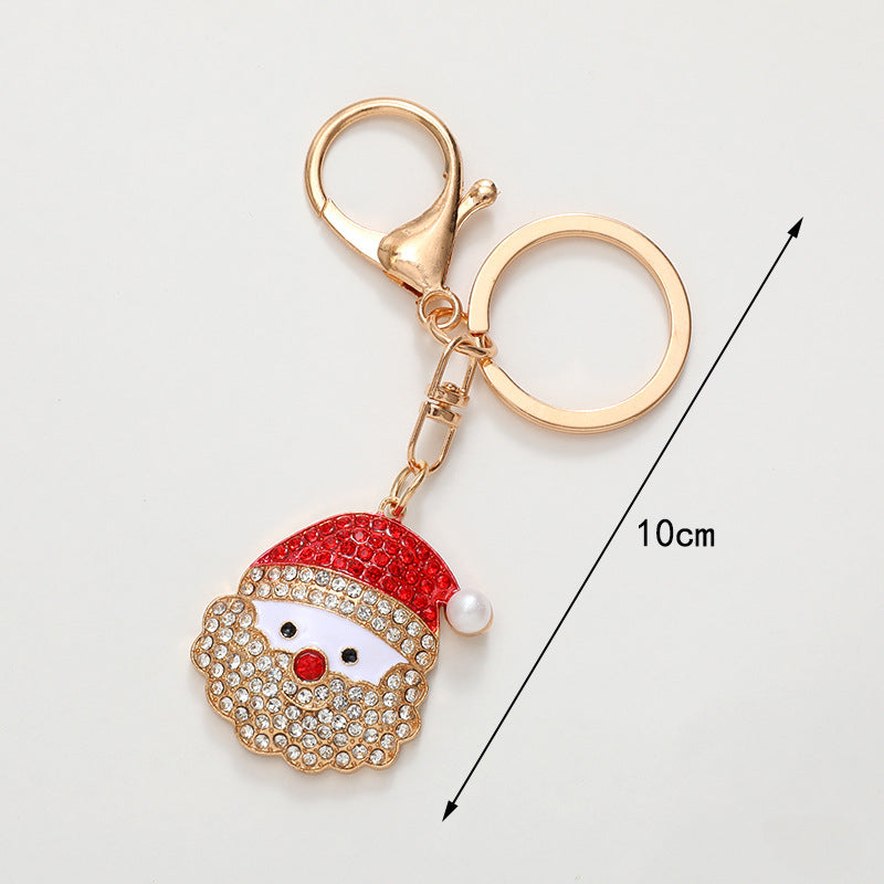 Wholesale Christmas Zinc Alloy Christmas Tree Keychain